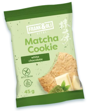 Matcha lágy keksz fehér csokoládéval